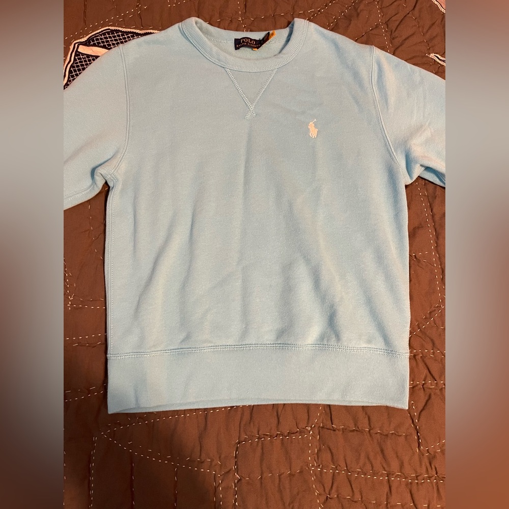 NWOT Polo Ralph Lauren Light Blue Crewneck Size Small NEVER WORN